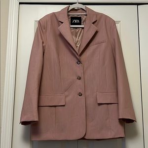 Zara Join Life Blush Pink Blazer